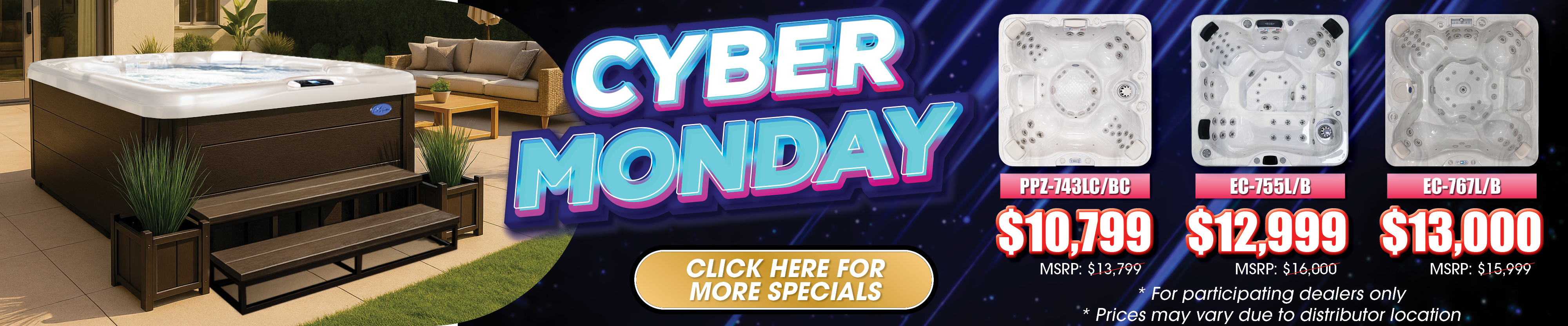 Calspas hot tub being used in a family setting - Wichita